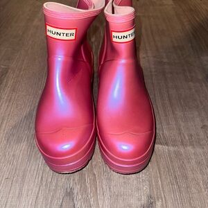 Hunter Pink Women's Winter & Rain Boots